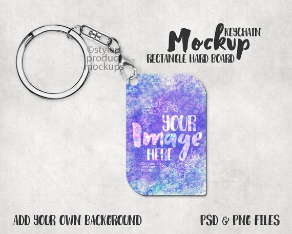 Download Rectangle Hard Board Mdf Sublimation Keychain Mockup Template Free Boxes Mockup Psd For Packaging Designs PSD Mockup Templates