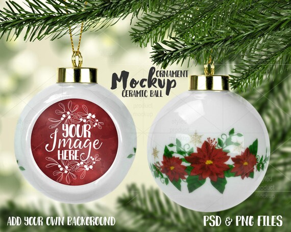 Ceramic Ball Ornament With Photo Insert Mockup Templateadd Ceramic Ball Ornament With Photo Insert Mockup Templateadd