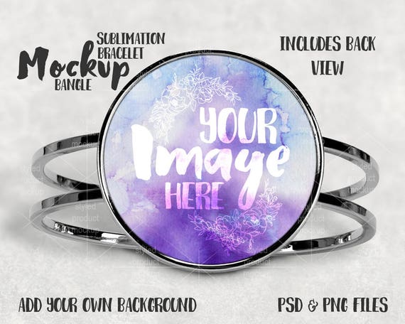 Dye Sublimation Bangle Bracelet Mockup Template Add Your Dye Sublimation Bangle Bracelet Mockup Template Add Your