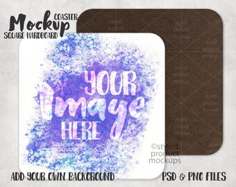 Download Coaster Mockup Etsy