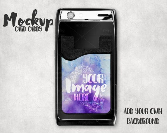 Card Pouch For Phone Mockup Template Add Your