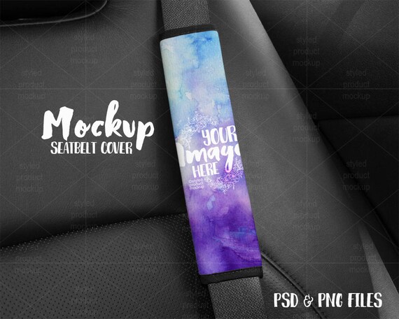 Seatbelt Cover Template Mockup Shown Inside Car Add Seatbelt Cover Template Mockup Shown Inside Car Add