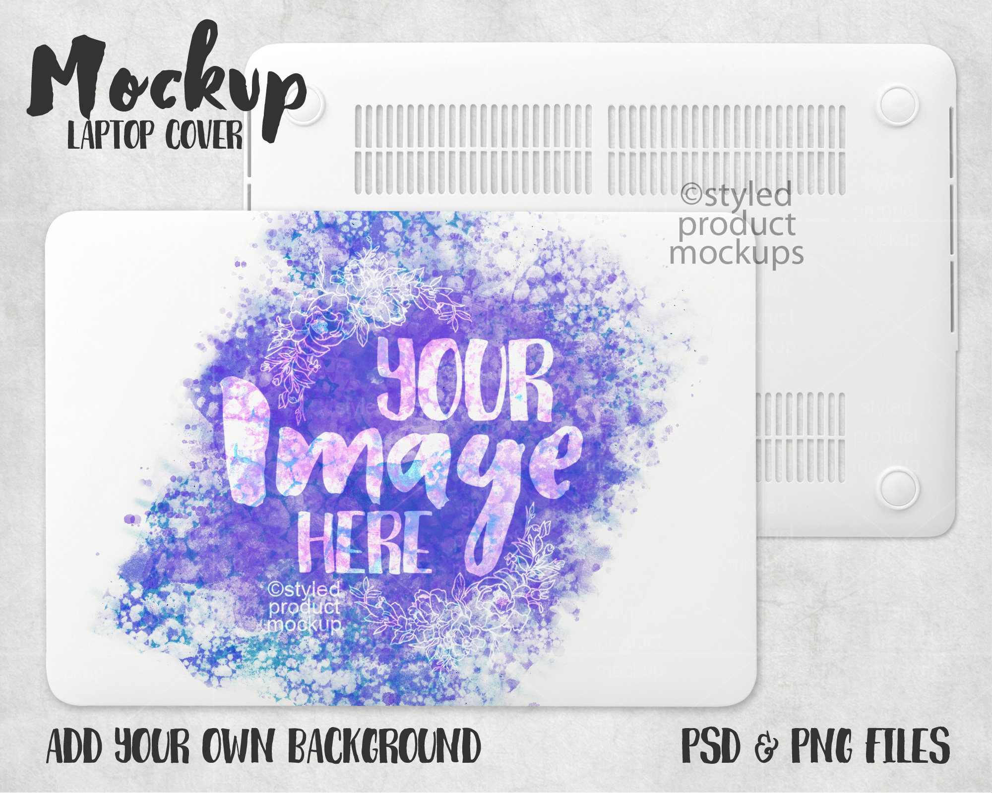 Download Dye Sublimation Macbook Laptop Cover Case Mockup Add Your Etsy