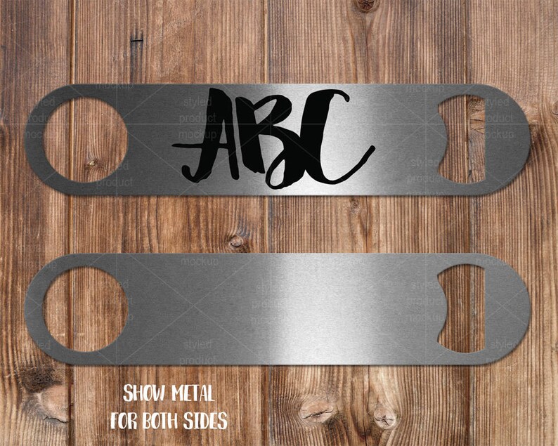 Bar Bottle Opener Mockup Template with Front and Back view | Etsy