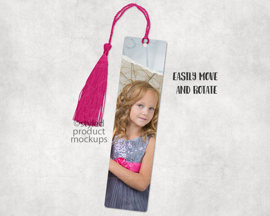 Sublimation Bookmark With Hole for Tassel Mockup Add Your Etsy UK