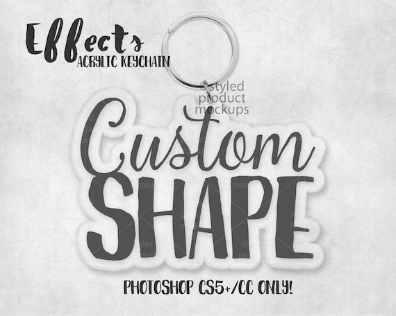 Custom shape keychain new arrivals