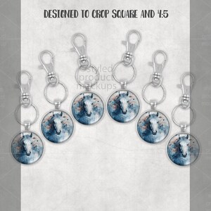 Sjabloonsjabloon ronde sleutelhanger | Party Favor-cadeauset (digitale download) afbeelding 4