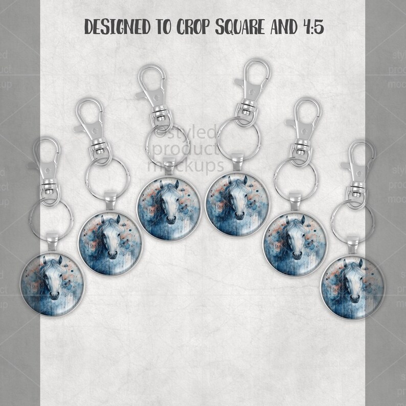 Sjabloonsjabloon ronde sleutelhanger | Party Favor-cadeauset (digitale download) afbeelding 4