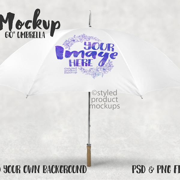 Dye sublimation umbrella mockup | Add your own image and background