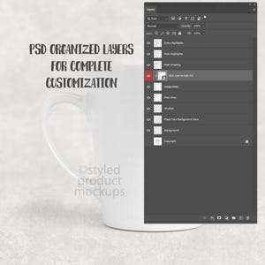 Dye sublimation 12oz Latte Mug Mockup (PSD, Canva, PNG) image 11