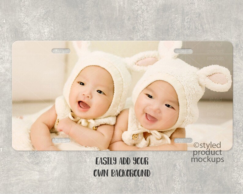 Download Dye sublimation license plate mockup template Add your own | Etsy