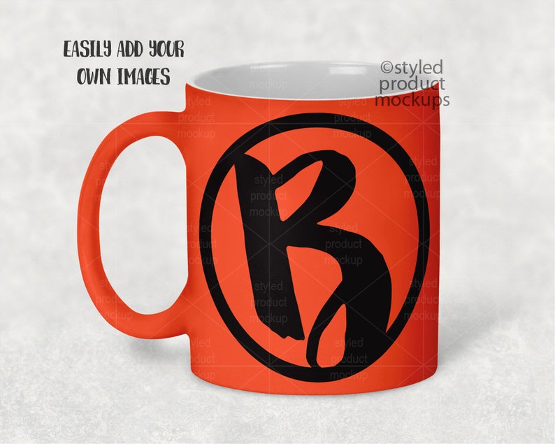 Download Dye sublimation 11 oz matte neon coffee mug mockup ...