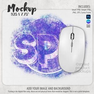 Rectangle Mousepad Mockup (PSD, PNG, Canva)