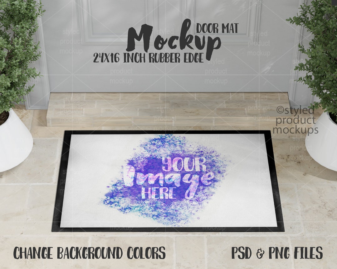 Dye Sublimation 24x16 Inch Floor Mat Mockup Add Your Own Image Etsy
