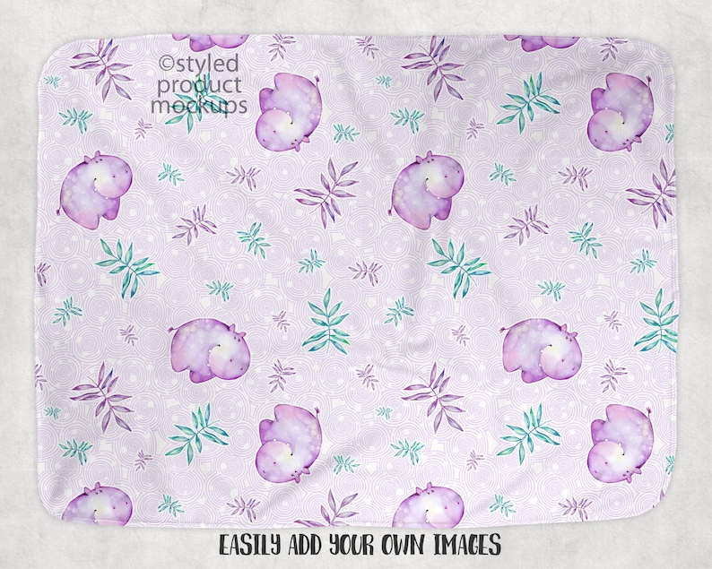 Download Dye sublimation fleece baby blanket mockup Add your own | Etsy