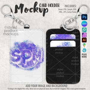 Dye Sublimationskartenhalter Schlüsselbund Mockup | Fügen Sie Ihr eigenes Bild und Hintergrund | Leinwandrahmen Mockup