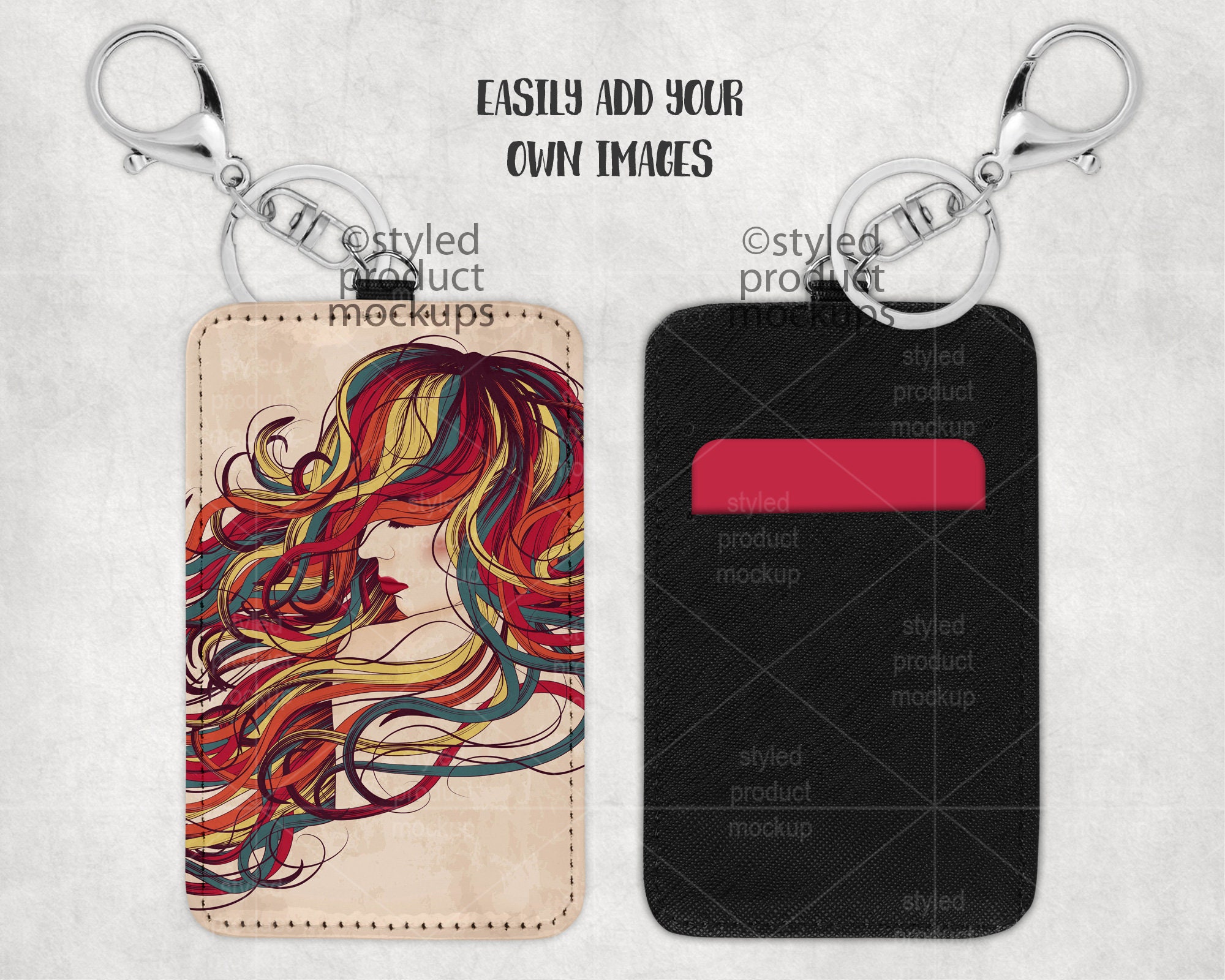 Sublimation Card Holder Keychain