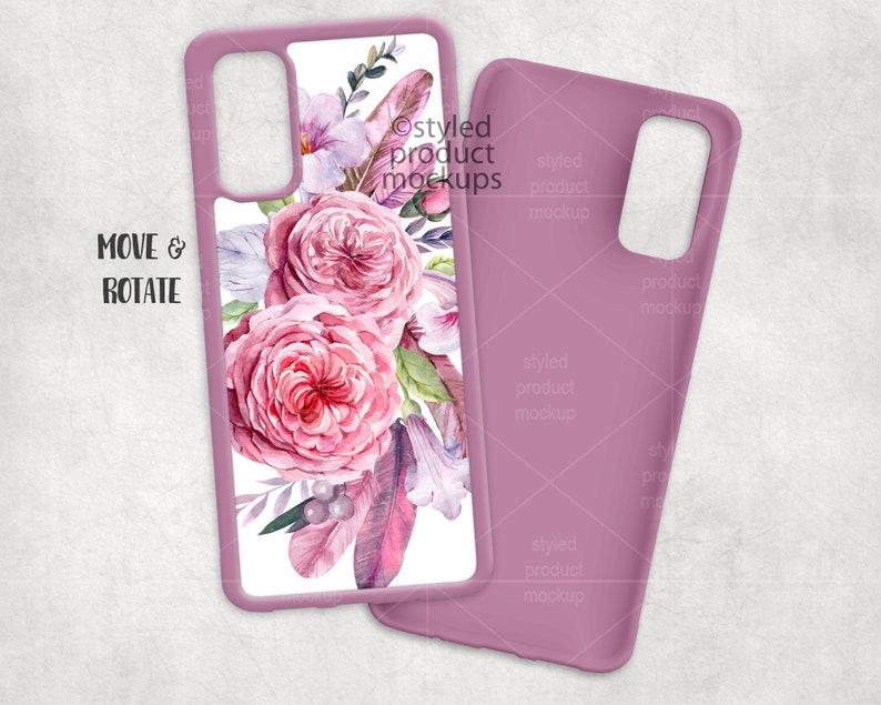Download Dye sublimation Galaxy S20 cell phone case Mockup Add your ...