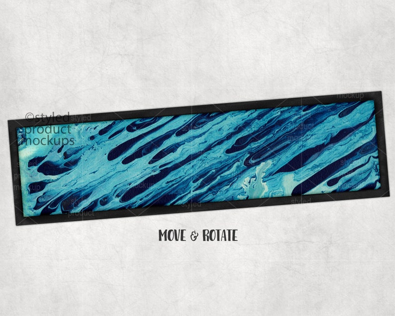 Download Dye sublimation bar runner mat Mockup Add your own image ...