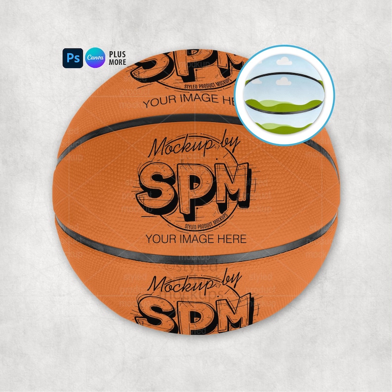 Mockup panelu koszykówki PSD, Canva, PNG | Szablon sportowy z obiektem inteligentnym zdjęcie 1