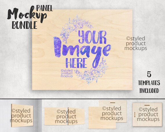 Dye Sublimation 8x10 Wood Panel Horizontal Mockup Add Your Etsy