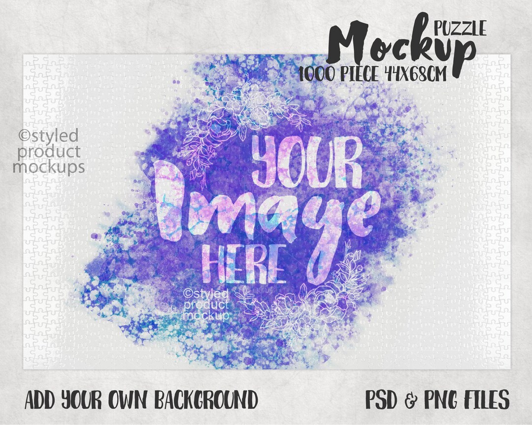 Dye Sublimation 1000 Piece Puzzle Mockup Add Your Own Image - Etsy