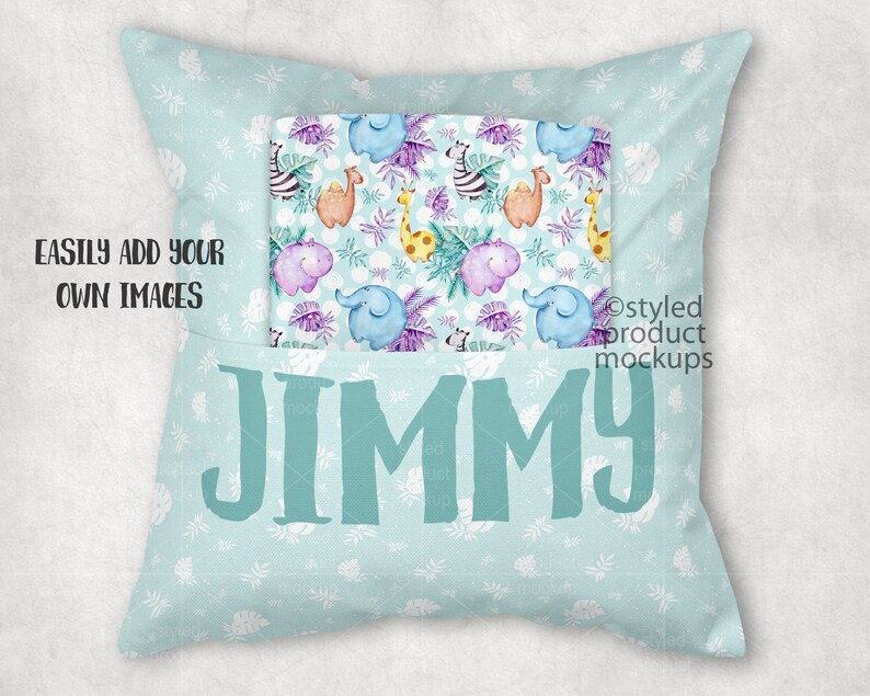 Dye sublimation book pocket pillow mockup Add your own ...