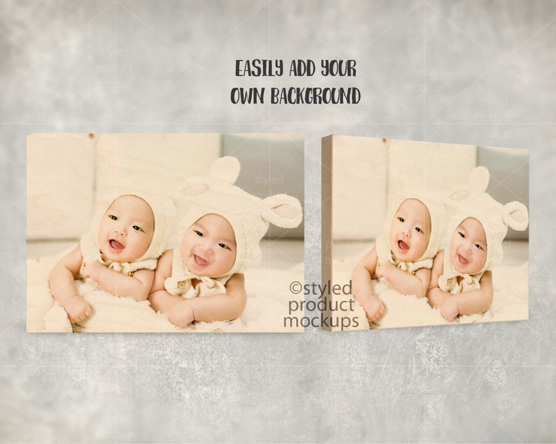 Download Dye sublimation 5x7 wood panel horizontal Mockup Add your ...