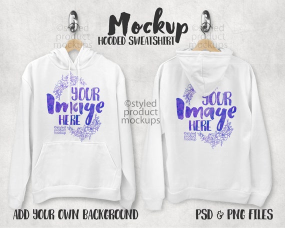 Download Dye Sublimation Hooded Sweatshirt Mockup Add Your Own Image Etsy