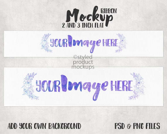 Download Dye Sublimation Grosgrain Ribbon Mockup Add Your Own Image Etsy PSD Mockup Templates
