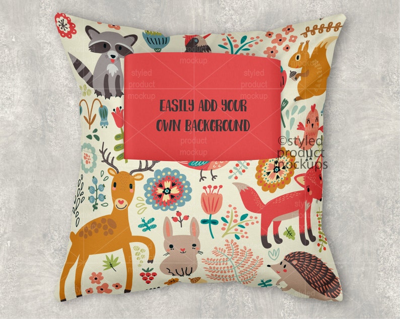 Download Dye sublimation book pocket pillow mockup Add your own ...