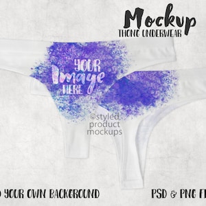 Färgsublimeringsunderkläder Mockup | Lägg till din egen bild och bakgrund