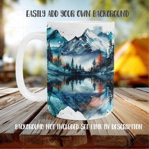 Maquette de tasse de 15 oz | Objet connecté PSD, PNG, cadre Canvas | Maquette par sublimation image 3