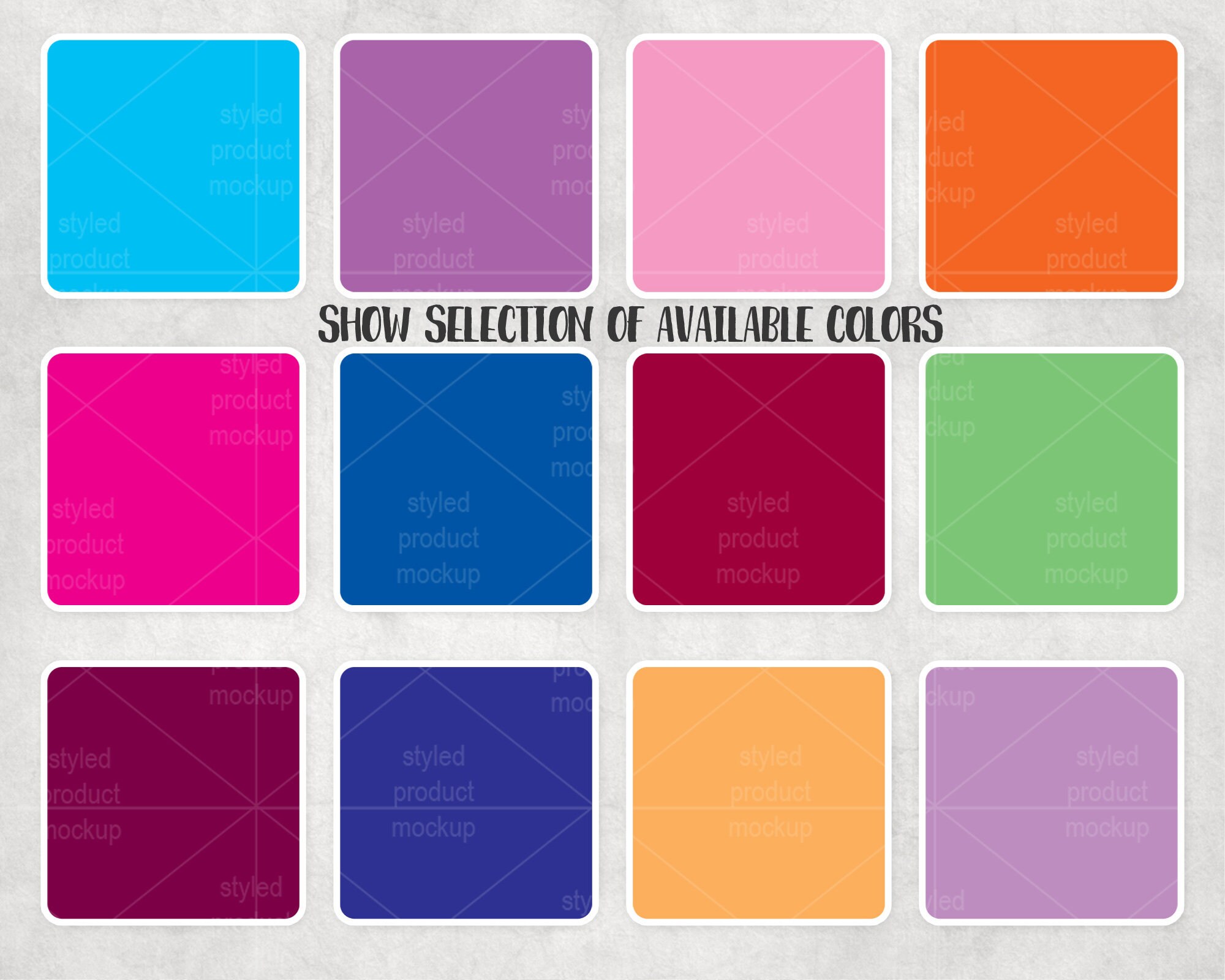 Color, Pattern or Image Chart Template - Etsy