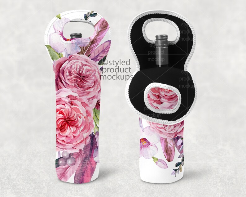 Download Dye sublimation double sided wine tote mockup Add your own ...