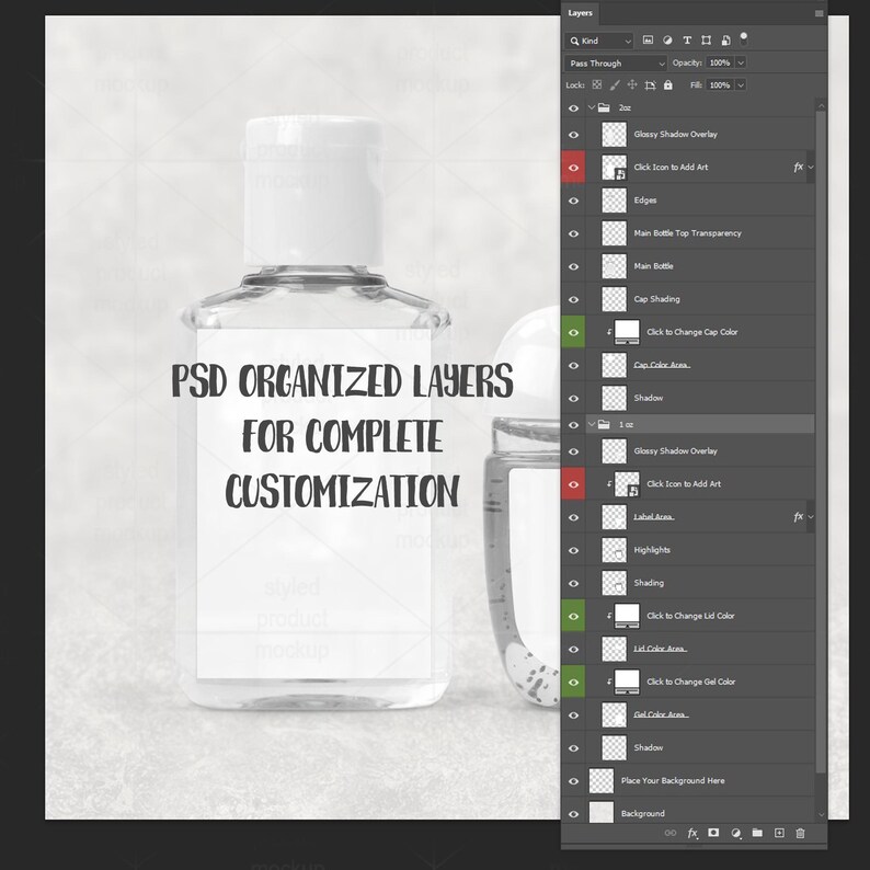 1oz en 2oz handdesinfecterend labelmodelset | PSD, png, eps, canvaslijst afbeelding 5