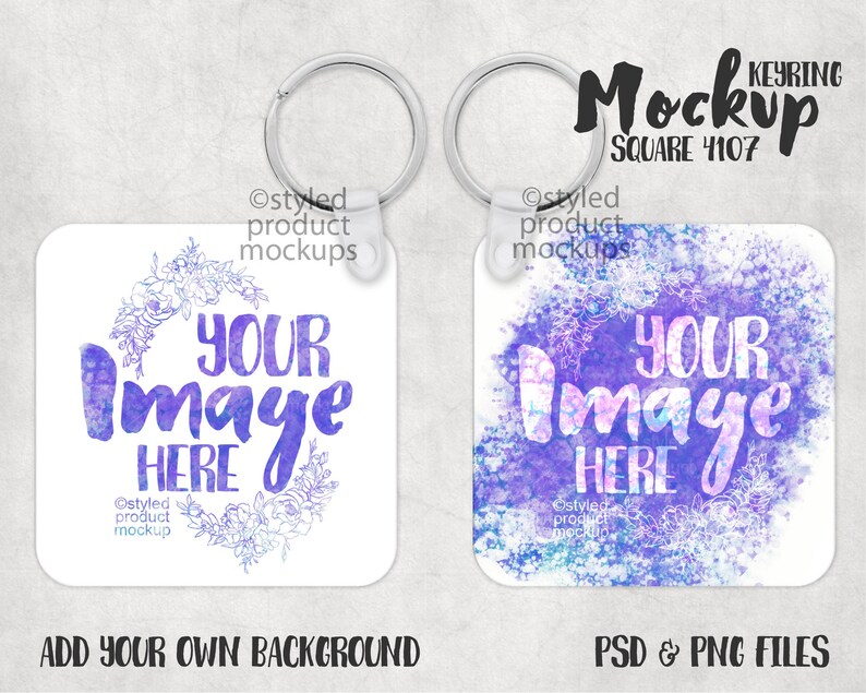 Download Dye Sublimation Double Sided Square Keychain Mockup Add Your Own Image And Background Art Collectibles Photography Vadel Com
