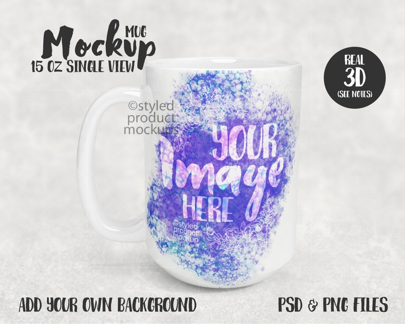 Download Dye sublimation 15 oz coffee mug mockup Add your own image ...