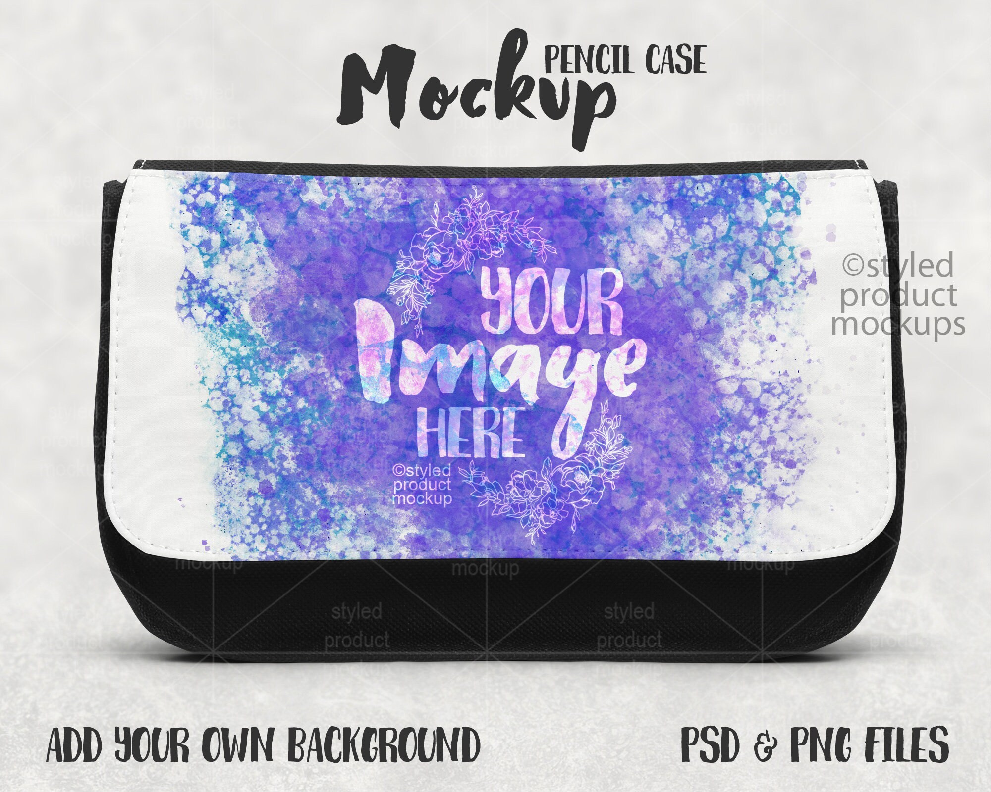 Download Dye Sublimation Fabric Pencil Case Pouch Mockup Add Your Own Image And Background Art Collectibles Photography Colonialgolfhart Com