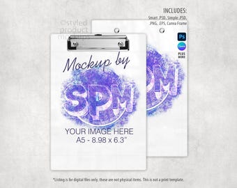 Mini Clipboard Mockup (PSD, Canva, PNG)