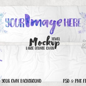 Dye Sublimation Kapuzen Lounge Sessel Cover Mockup | Fügen Sie Ihr eigenes Bild und Hintergrund hinzu