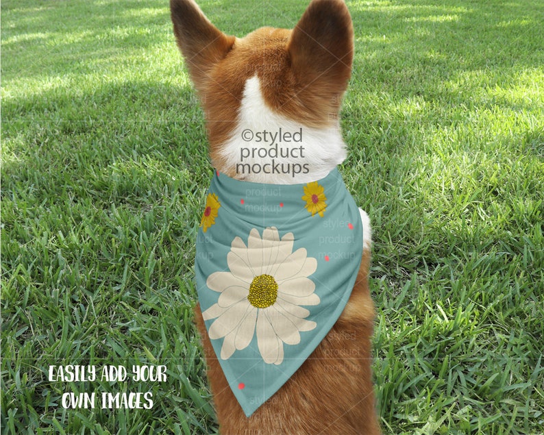Download Dye sublimation pet bandana mockup template Add your own ...