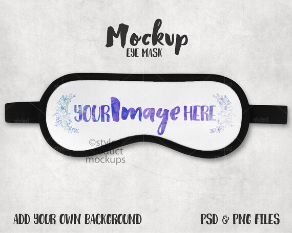 Download Dye Sublimation Eye Mask Mockup Add Your Own Image And Etsy PSD Mockup Templates