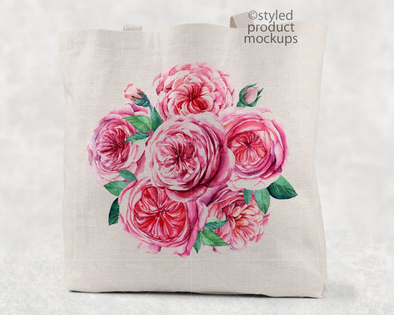 Download Dye sublimation linen tote bag mockup template Add your ...