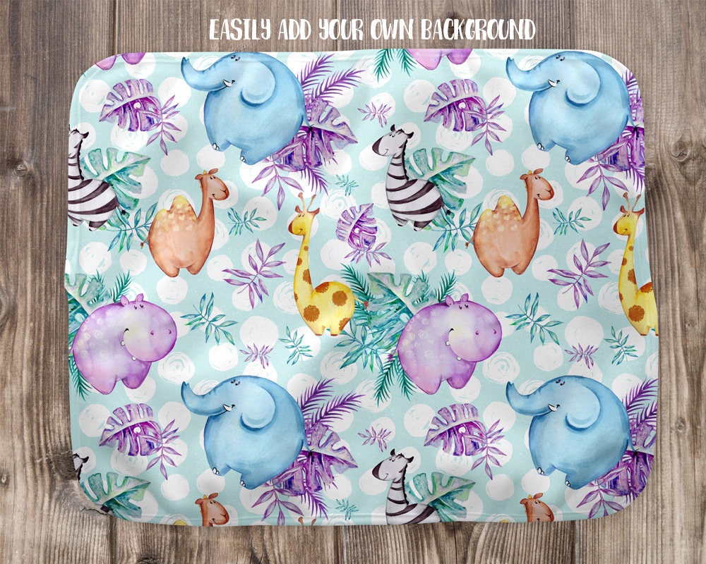 Dye Sublimation Fleece Burp Cloth Template Mockup Add Your Etsy