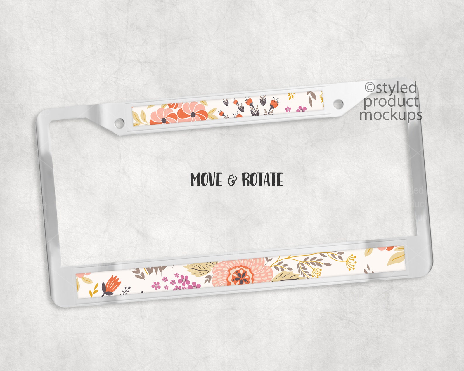 Dye Sublimation Metal Car License Plate Frame With Inserts Etsy