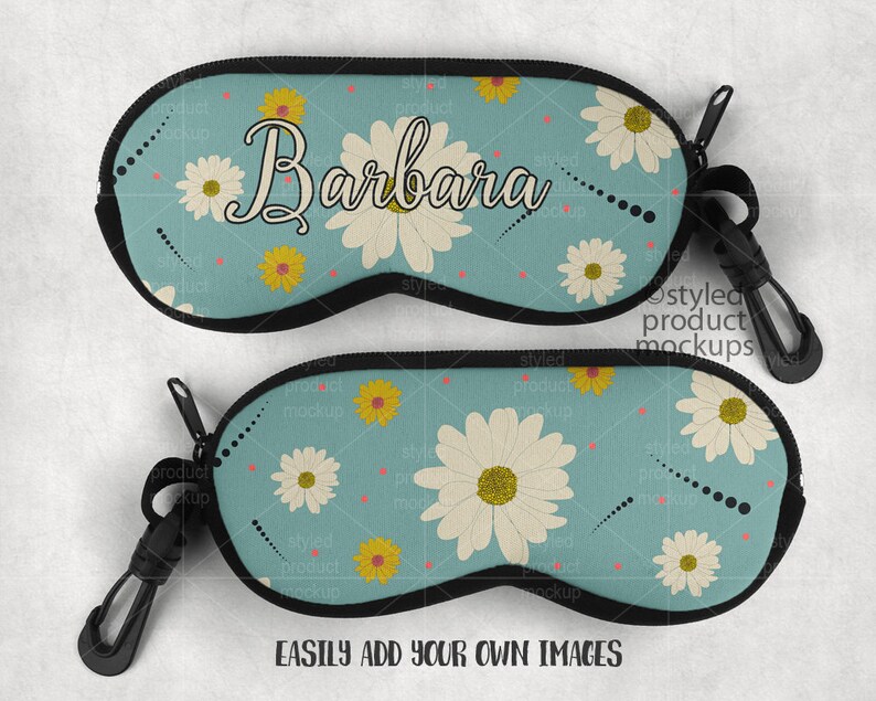 Dye sublimation eyeglass case mockup template Add your own ...
