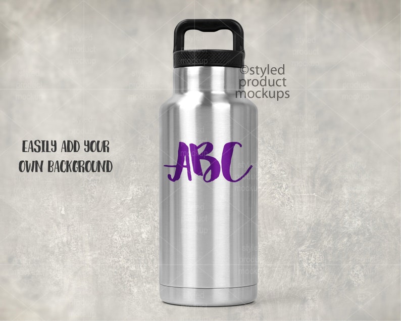 Download 36 oz Stainless Steel tumbler Mockup Add your own image and | Etsy