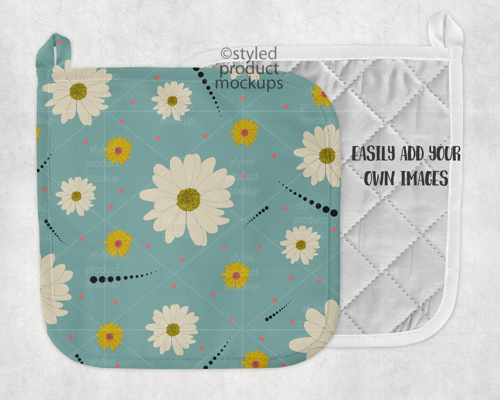 Download Dye sublimation pot holder with corner loop Mockup Add your | Etsy