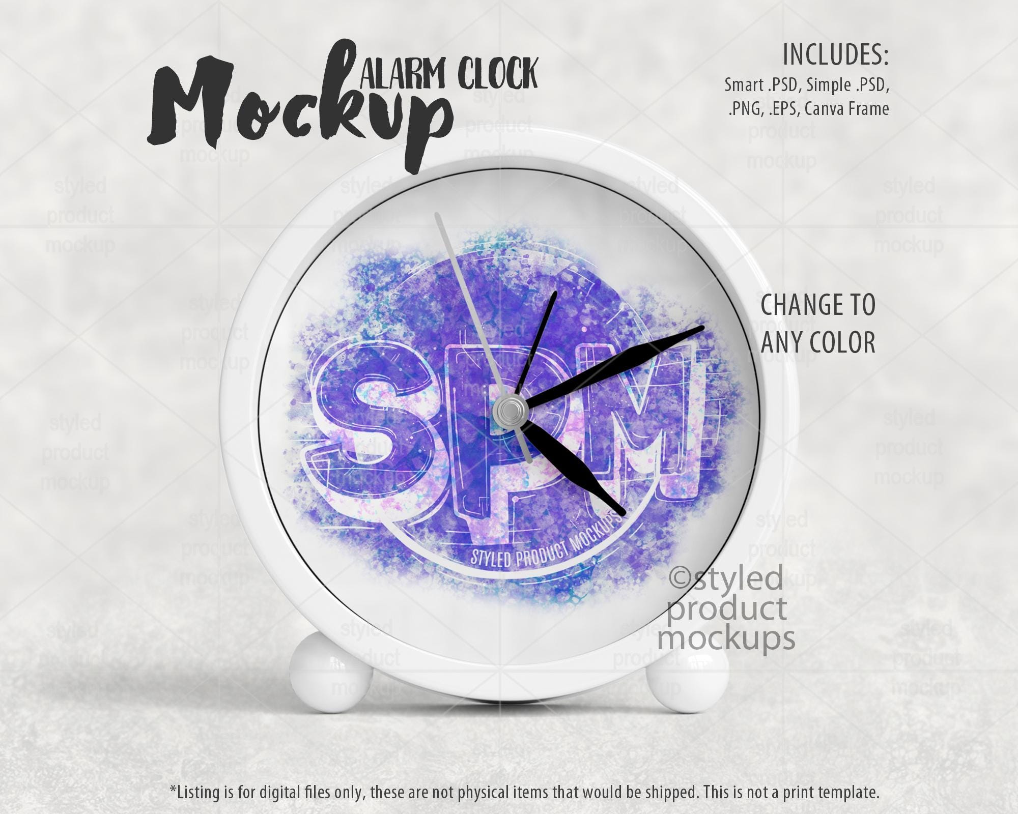 Clock Template Psd - Etsy, image size:2000x1600